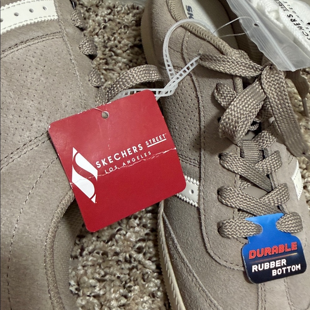 NWT Skechers Zinger 2.0 Chroma Crew Suede Women’s Sneakers Tan / Gray Size 6.5 - Picture 15 of 15